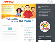 Tablet Screenshot of masterclubs.org